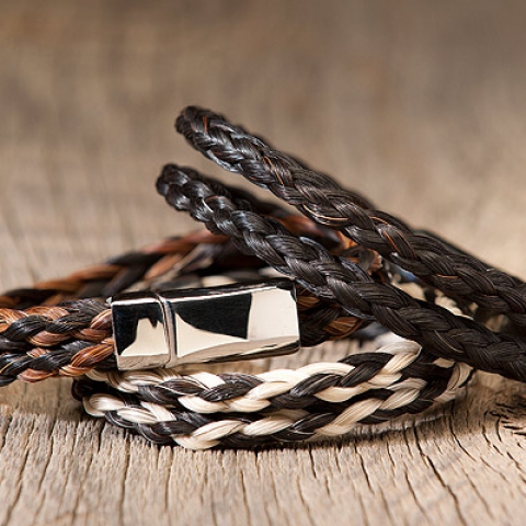 Double Spiral Horsehair Bracelets