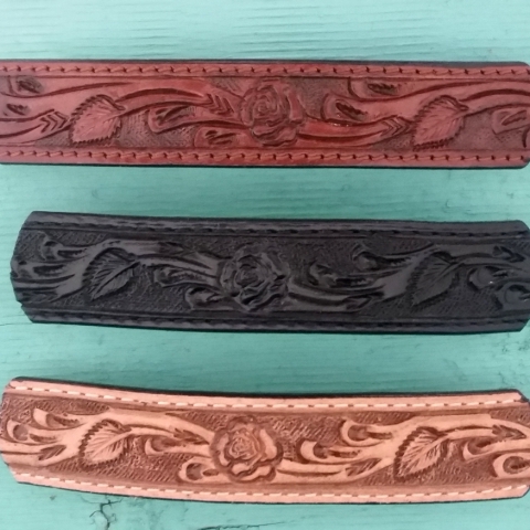 Leather Western Barrettes